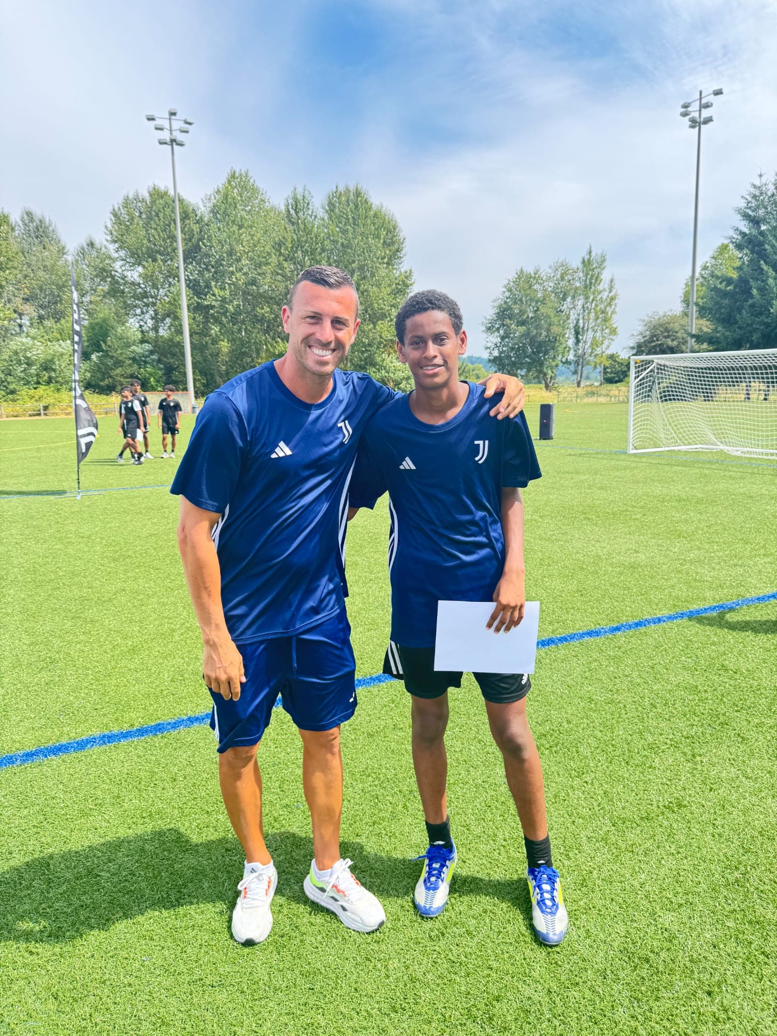 Match and training photograph of Zecheriah
