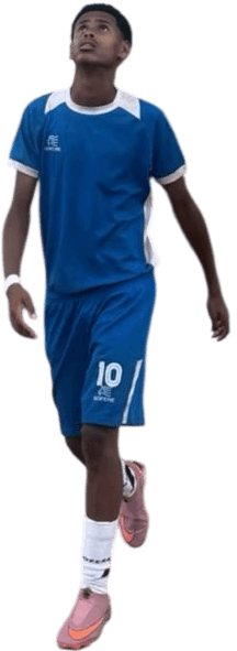 Zecheriah Mukerem Kedir, striker, front view